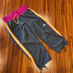 North Face Active Pants Capri Drawstring Waist Colorblock Athletic Size Medium